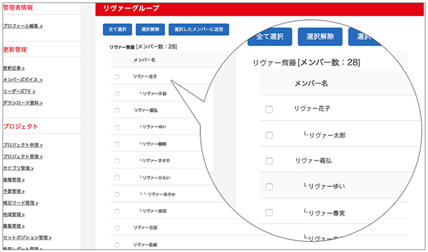 グループを構築